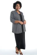 Vikki Vi Jersey Curved 3/4 Sleeve Kimono Jacket