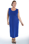 Vikki Vi Silky Classic Royal Maxi Tank Dress