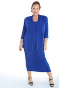 Vikki Vi Silky Classic Royal Maxi Tank Dress