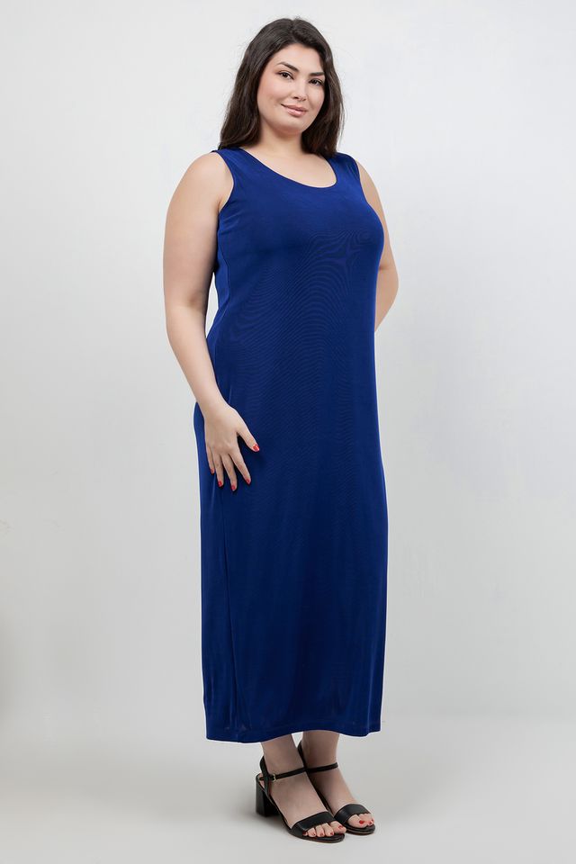 Vikki Vi Classic Royal Blue Maxi Tank Dress 3X Vikki Vi Classic Royal Blue Maxi Tank Dress 3X