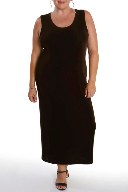 Dresses Vikki Vi Classic Chocolate Maxi Tank Dress
