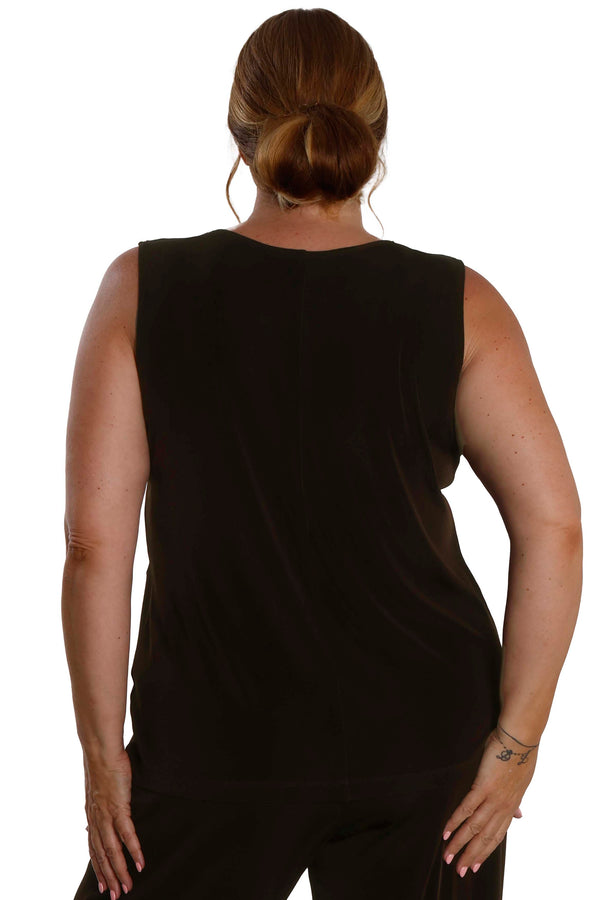 Vikki Vi Classic Chocolate Tank