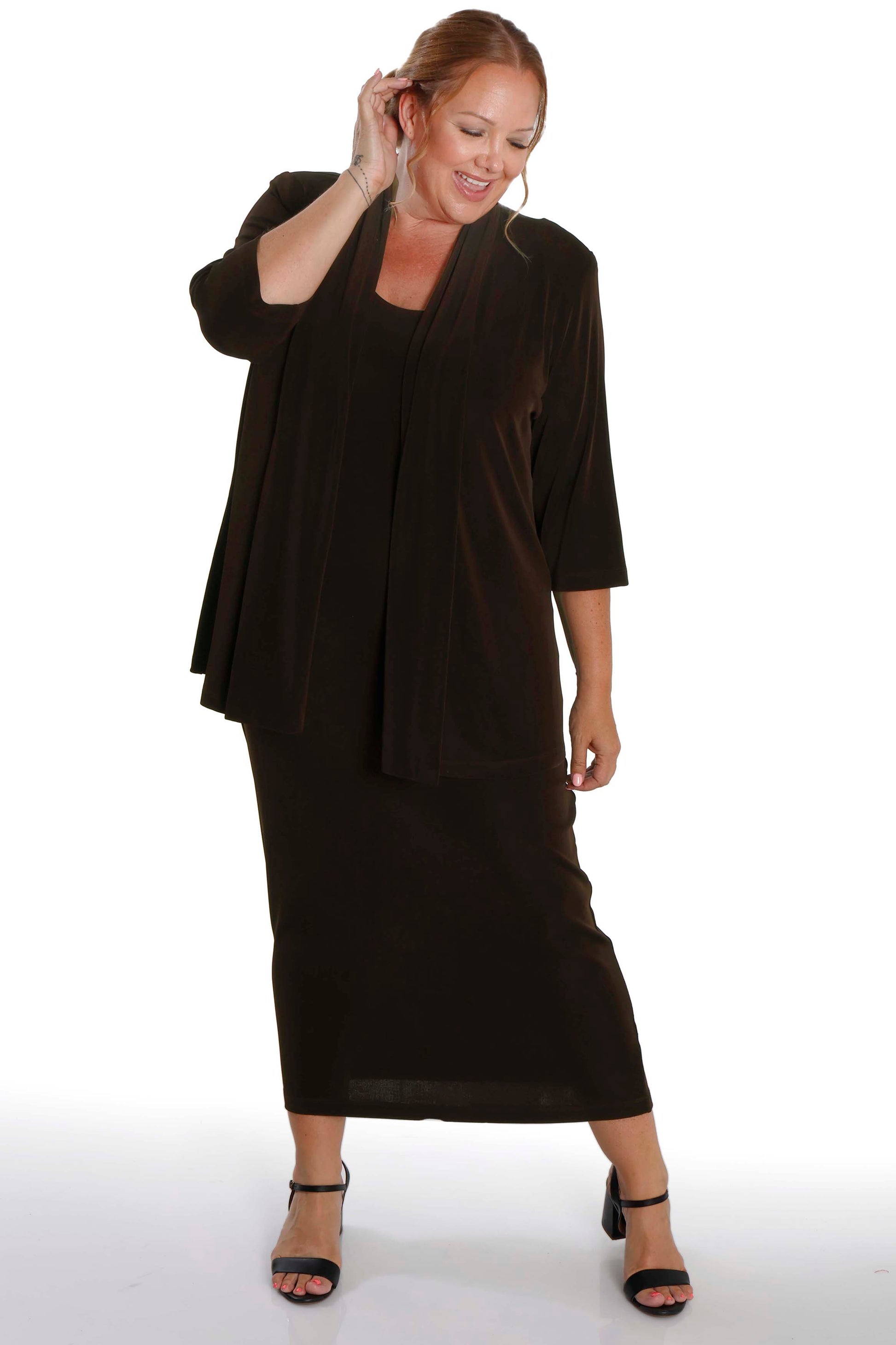 Dresses Vikki Vi Classic Chocolate Maxi Tank Dress