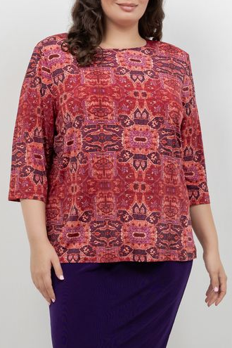 Vikki Vi Jersey Byzantine Spice 3/4 Sleeve Top