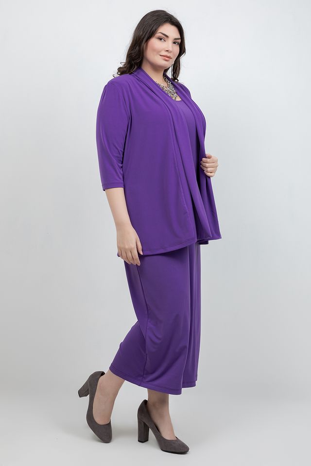 Jackets Vikki Vi Jersey Iris 3/4 Sleeve Kimono Jacket