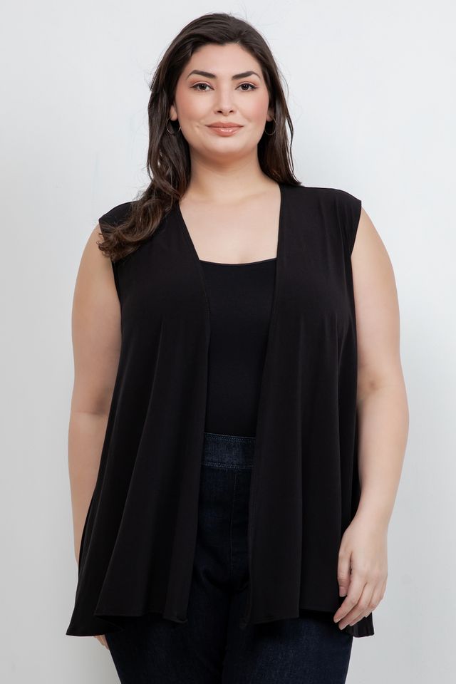 Jackets Vikki Vi Black Jersey Swing Vest