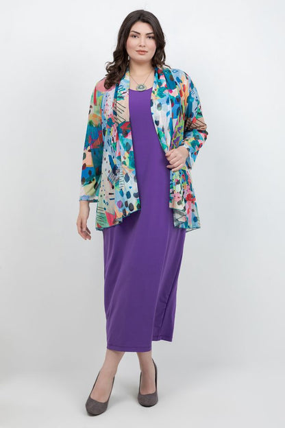 Tops Jess and Jane Colorful Moderne Mesh Jacket