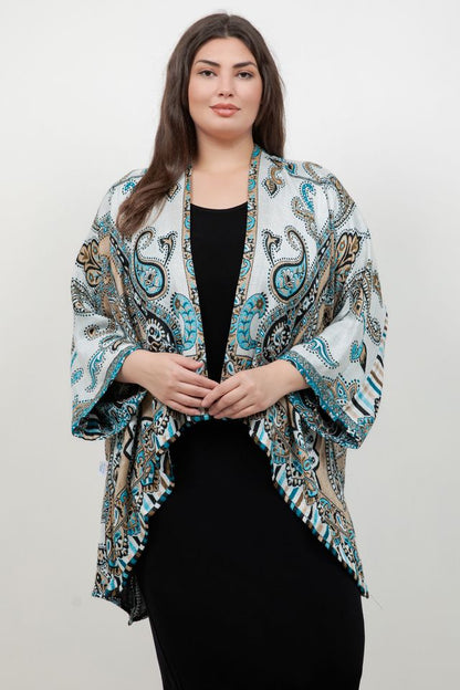 Jackets BOK Style Turquoise Cape