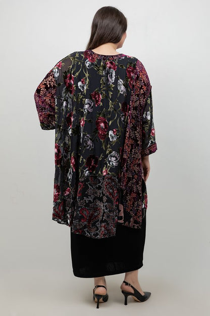 Tops Burgundy Velvet Whisper Top