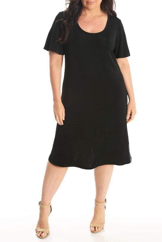 Dresses Vikki Vi Classic Black T-Shirt Style Dress
