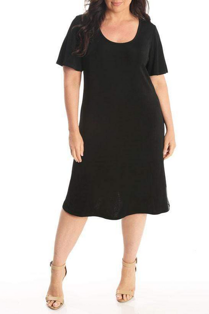 Dresses Vikki Vi Classic Black T-Shirt Style Dress