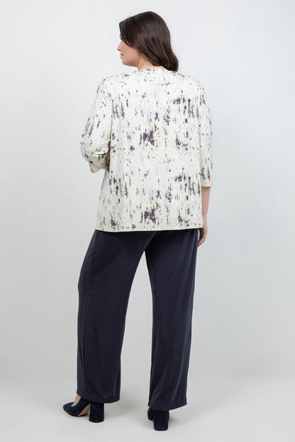 Jackets Vikki Vi Jersey Butter Haze 3/4 Sleeve Cardigan