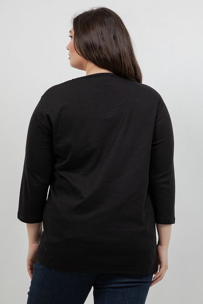 Tops Americana Eagle 3/4 Sleeve Top