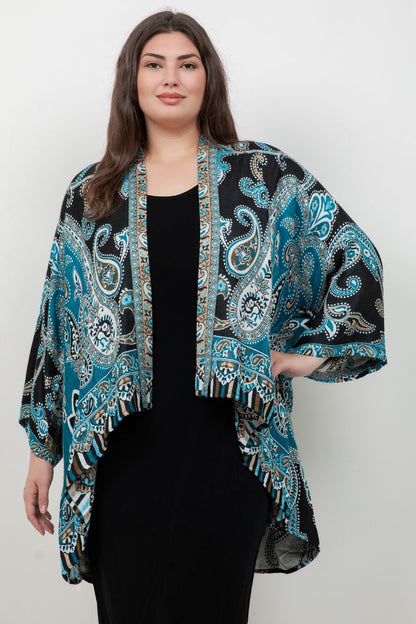 Jackets BOK Style Turquoise Cape