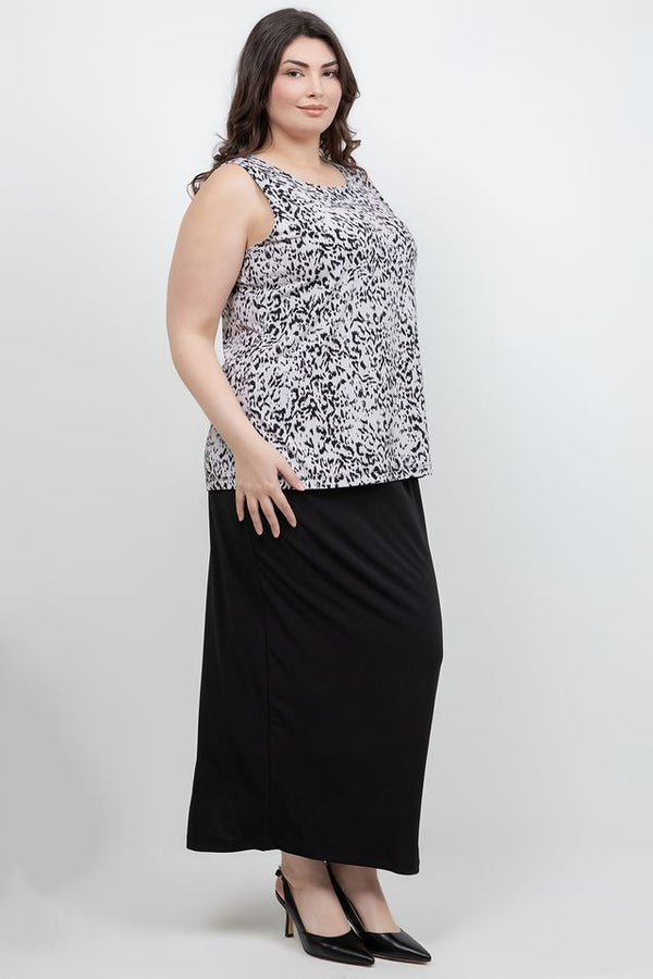 Vikki Vi Jersey Dust Cheetah Tank