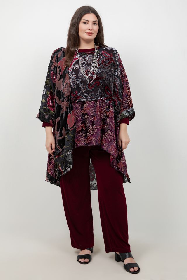 Burgundy Velvet Whisper Top