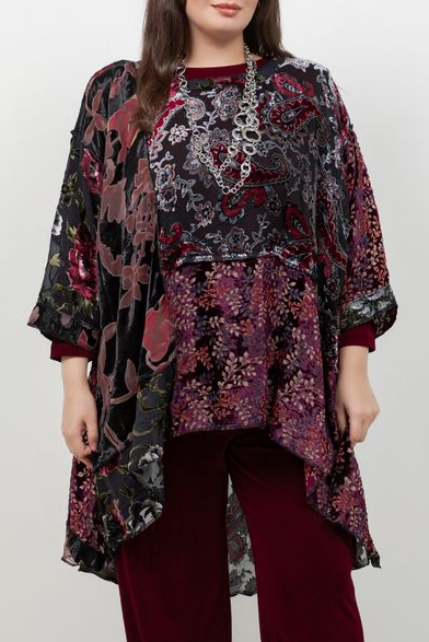 Burgundy Velvet Whisper Top