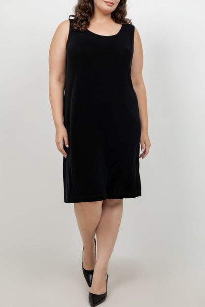 Vikki Vi Classic Black Short Shell Dress