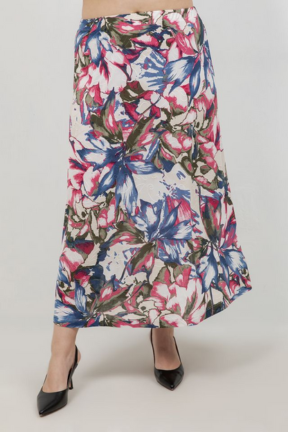 Vikki Vi Jersey Georgia Floral Maxi Skirt