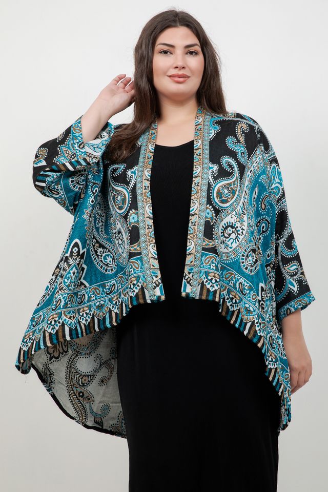 Jackets BOK Style Turquoise Cape