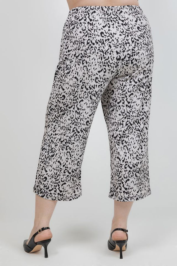 Vikki Vi Jersey Dust Cheetah Crop Pants