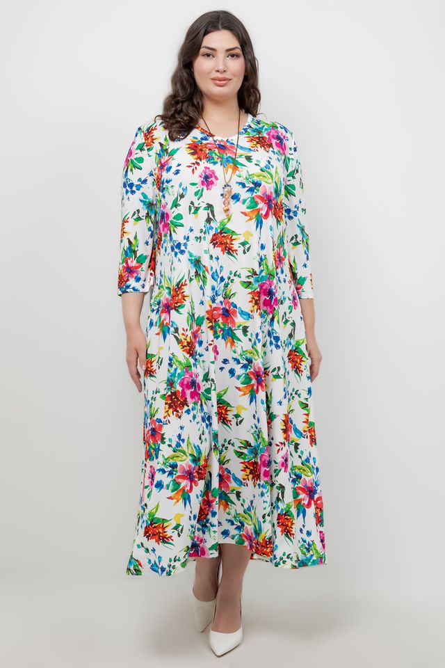 Dresses Vikki Vi Jersey Spring Floral V Neck Pocket Dress