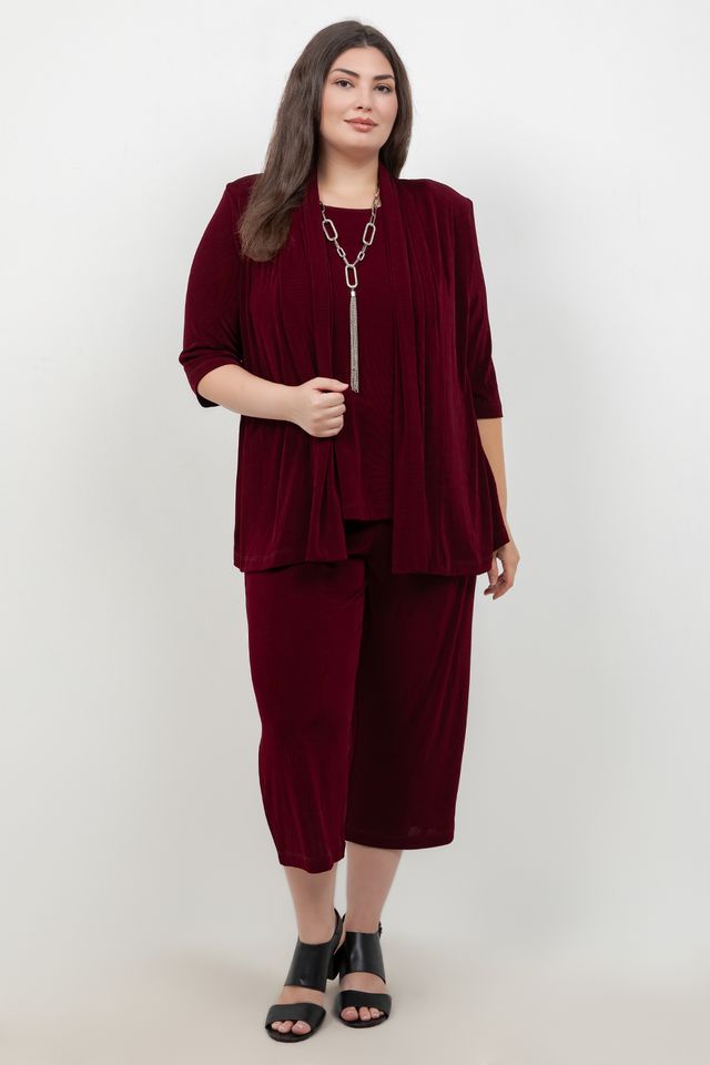 Vikki Vi Classic Shiraz Crop Pant