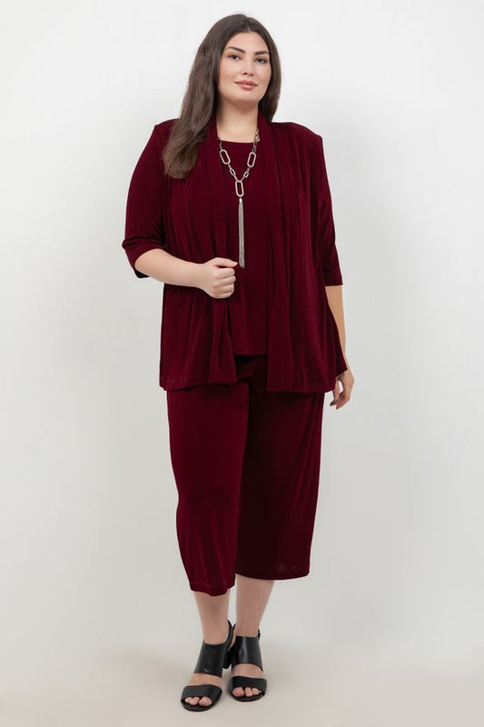 Vikki Vi Classic Shiraz Crop Pant