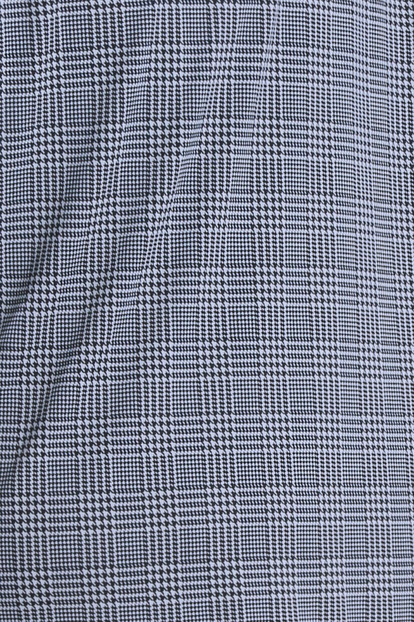 Vikki Vi Navy Plaid Petite Pull-On Pant