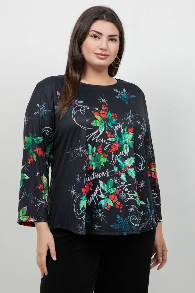 Tops Holly Jolly Tunic Top