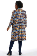 Vikki Vi Jersey Aztec Long Sleeve Kimono Duster