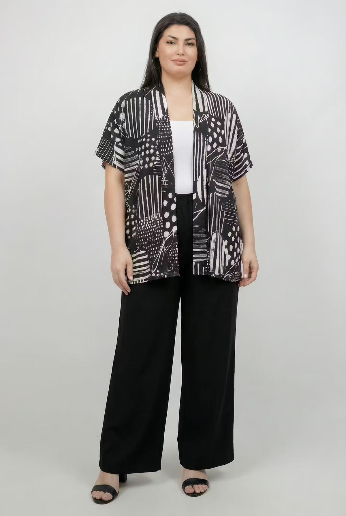 Tops Zippy Short Sleeve Cardigan