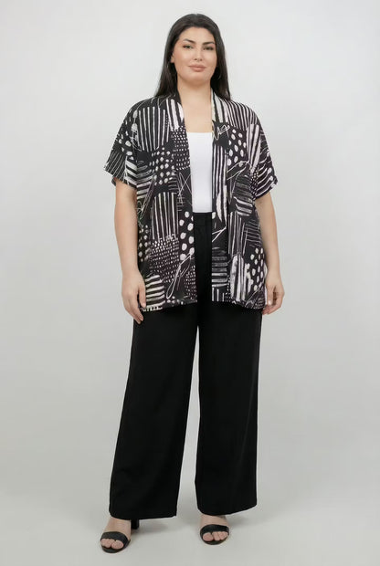 Tops Zippy Short Sleeve Cardigan