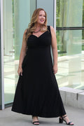 Vikki Vi Jersey Black Maxi Dress