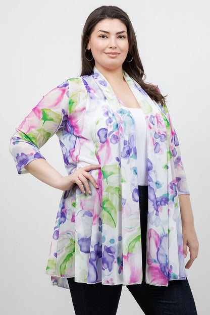 Jackets Pastel Garden Mesh Jacket