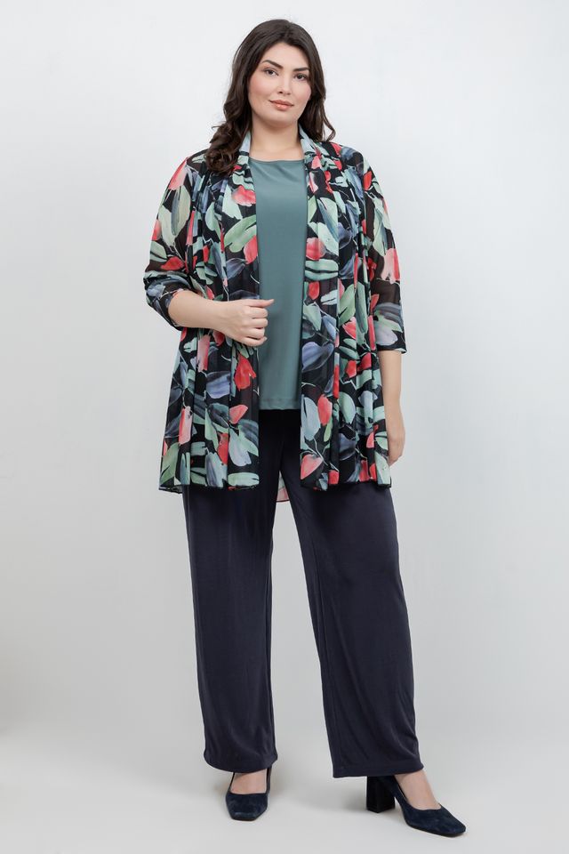 Jackets Mesh Black Floral Jacket