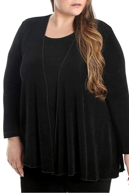Jackets Vikki Vi Classic Black Swing Cardigan