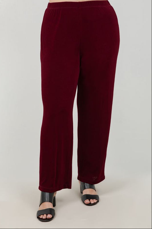 Vikki Vi Classic Shiraz Petite Pull-On Pant