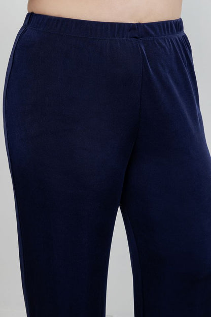 Pants Vikki Vi Classic Navy Pull-On Pant