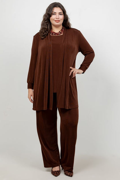 Vikki Vi Classic Bronze Long Kimono Jacket