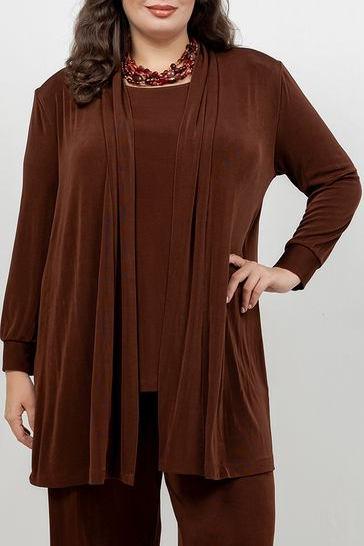 Vikki Vi Classic Bronze Long Kimono Jacket