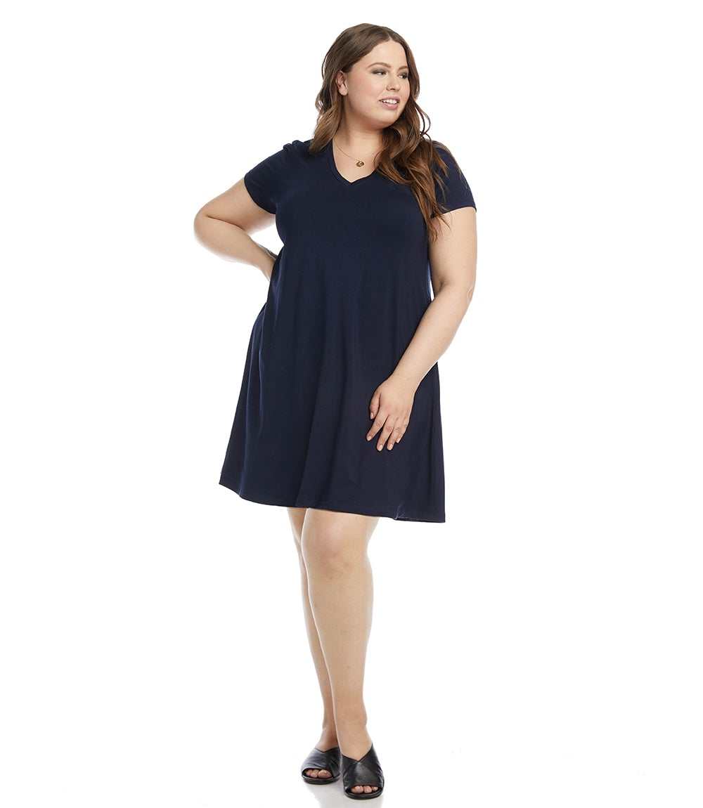 dress Plus Size Quinn V-Neck Pocket Dress