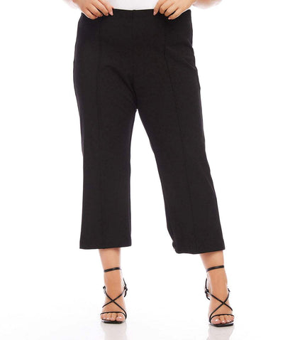 bottom Plus Size Cropped Pintuck Pants