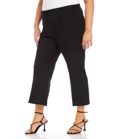 bottom Plus Size Cropped Pintuck Pants