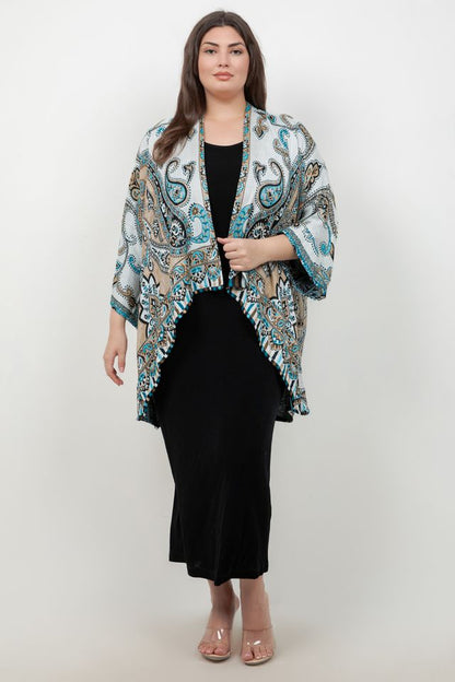 Jackets BOK Style Turquoise Cape