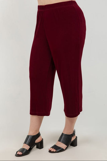 Vikki Vi Classic Shiraz Crop Pant
