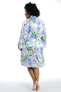 La Cera White Floral Robe