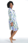 La Cera White Floral Robe