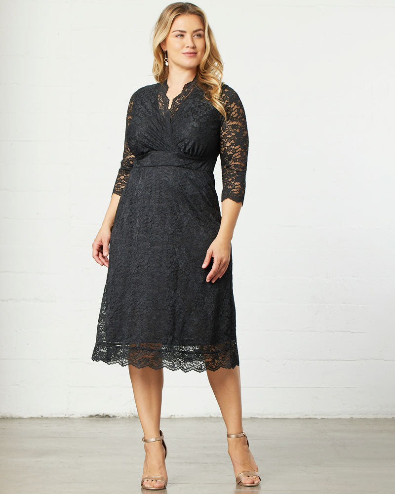 Dresses Scalloped Boudoir Lace Dress