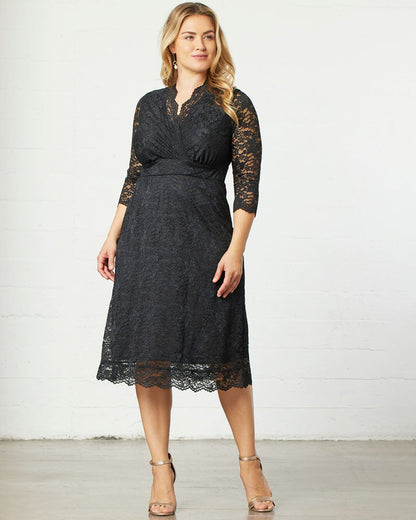 Dresses Scalloped Boudoir Lace Dress
